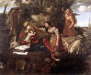 CAROSELLI, Angelo Rest on the Flight into Egypt dfg Sweden oil painting reproduction
